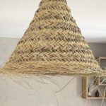 Suspension en doum, paille, Bohème